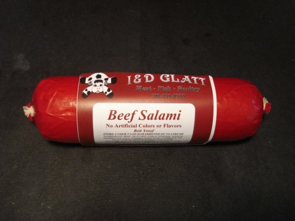 Beef Salami (Bullet) 1lb - Click Image to Close